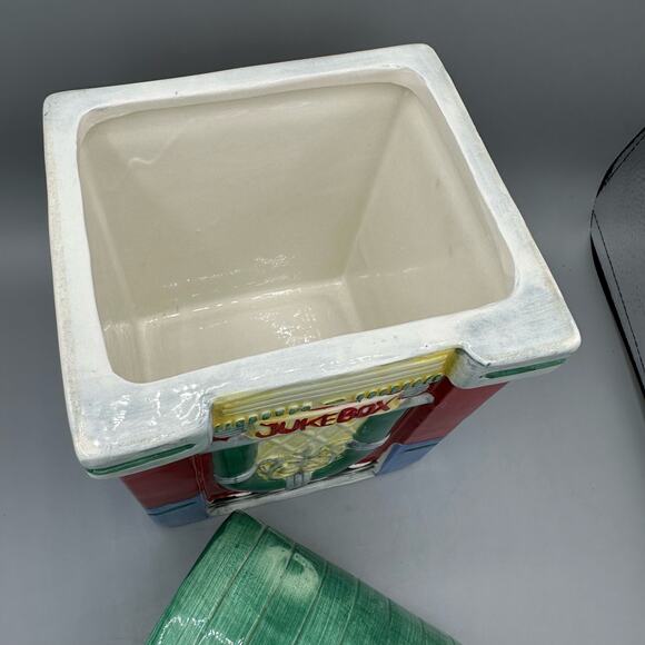 Vintage Juke Box 1950s Cookie Jar - Picture 4 of 9